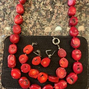 Gorgeous set of red Coral